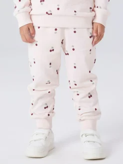 Name It Pink Cherry Print Joggers Hot