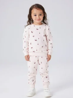 Name It Pink Cherry Print Joggers Hot