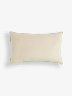 Next 30 x 40cm Matte Velvet Cushion Natural Best