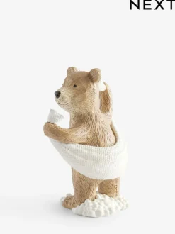 Next Natural Bertie Bear Towel Bathroom Ornament Best