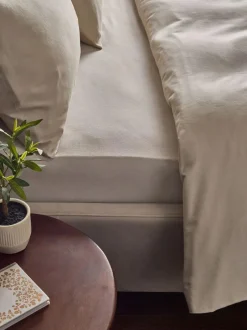 Next Natural Brushed Cotton Supersoft Deep Fitted Sheet Online