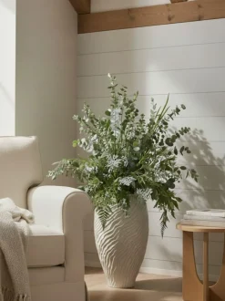 Next Natural Ceramic Fairford Textured Extra Large Vase Best