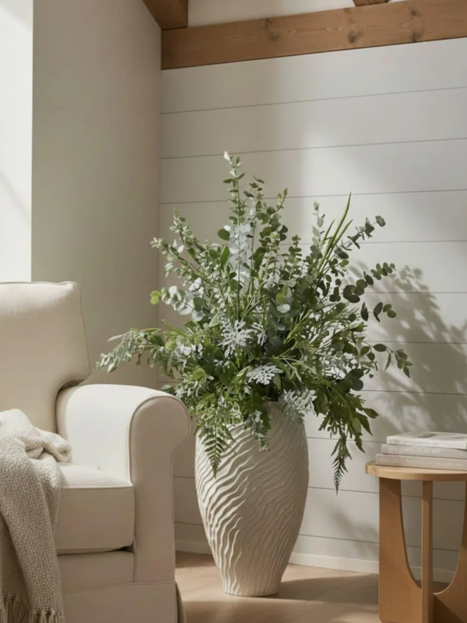Next Natural Ceramic Fairford Textured Extra Large Vase Best