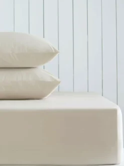 Next Natural Cotton Rich Deep Fitted Bed Sheet Clearance