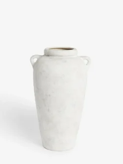 Next Natural Country Ceramic Lydford Extra Large Textured Flower Vase Clearance