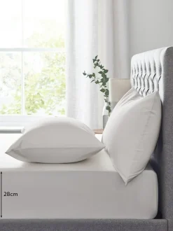 Next Natural Easy Care Polycotton Fitted Sheet Clearance