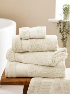 Next Natural Ecru Egyptian Cotton Towel New