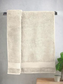 Next Natural Ecru Egyptian Cotton Towel New