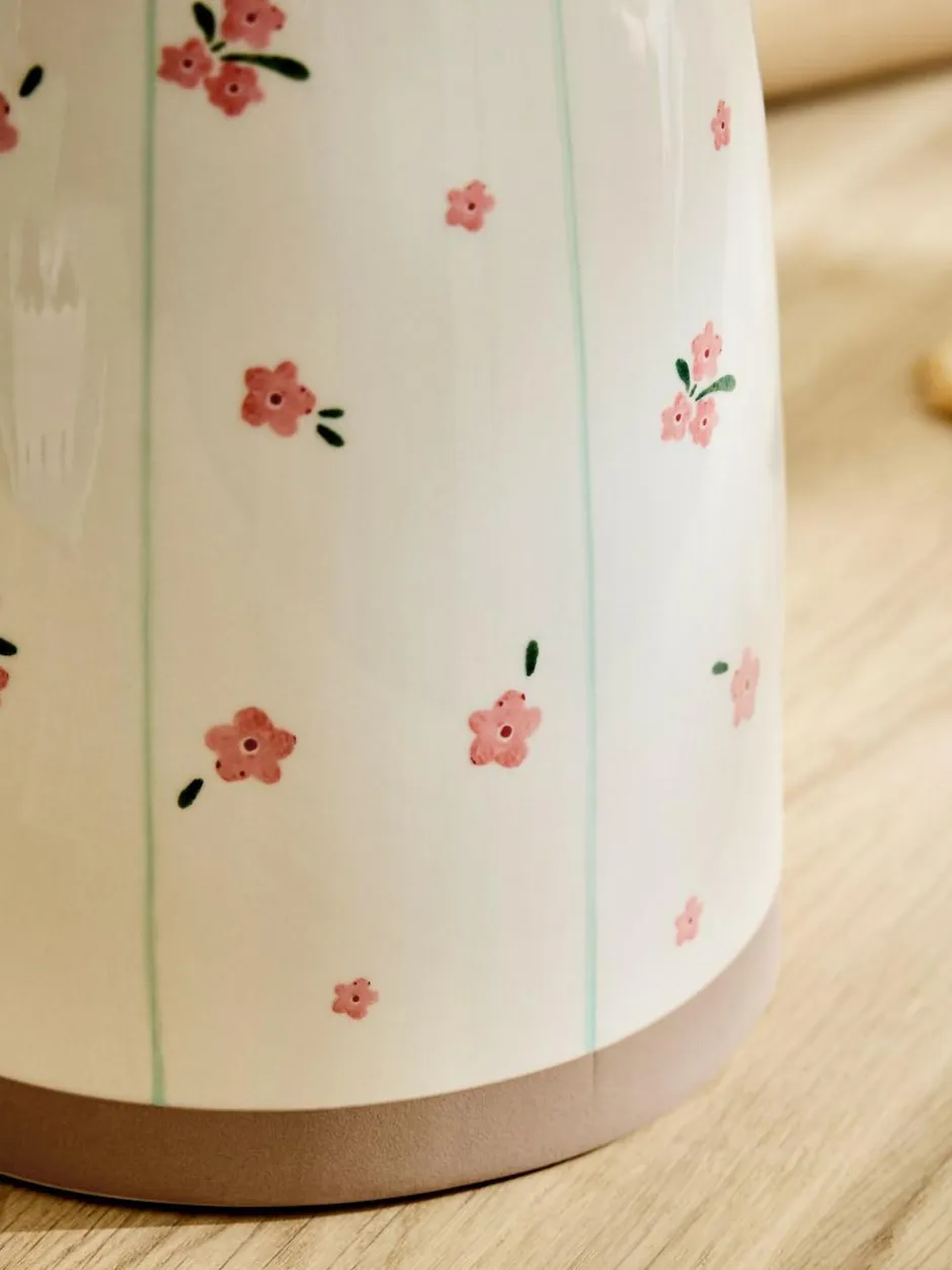 Next Natural Floral Ceramic Biscuit Jar Hot