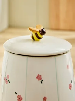 Next Natural Floral Ceramic Biscuit Jar Hot