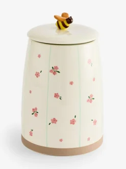 Next Natural Floral Ceramic Biscuit Jar Hot