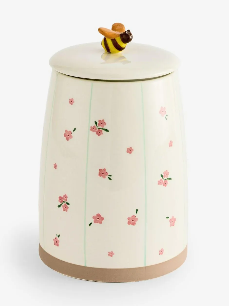 Next Natural Floral Ceramic Biscuit Jar Hot