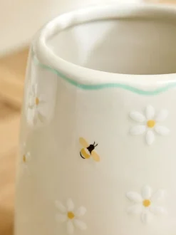 Next Natural Floral Ceramic Utensil Pot Best