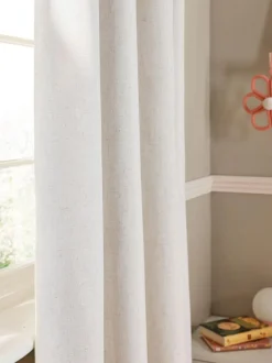 Next Natural Frill Eyelet Blackout Curtains Hot