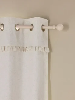 Next Natural Frill Eyelet Blackout Curtains Hot
