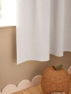 Next Natural Frill Pencil Pleat Blackout Curtains Hot