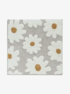 Next Daisy 100% Cotton Shower Mat Natural Grey Clearance