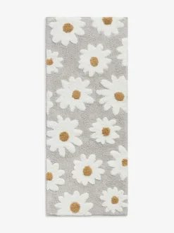 Next Daisy 100% Cotton Runner Bath Mat Natural Grey Discount