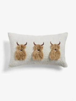 Next Natural Hamish The Highland Cow Trio 50 x 30cm Cushion Clearance
