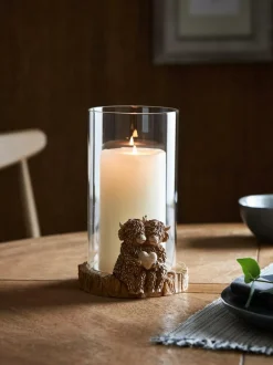 Next Natural Hamish The Highland Cow Hurricane Candle Holder Hot