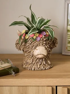 Next Natural Hamish the Highland Cow Floral Vase Discount