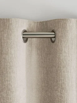 Next Natural Heavyweight Chenille Eyelet Blackout/Thermal Curtains Sale