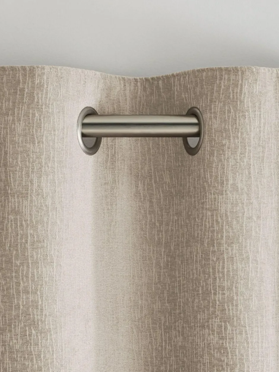 Next Natural Heavyweight Chenille Eyelet Blackout/Thermal Curtains Sale