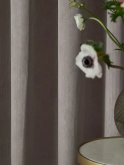 Next Natural Mink Matte Velvet Pencil Pleat Blackout/Thermal Curtains Hot