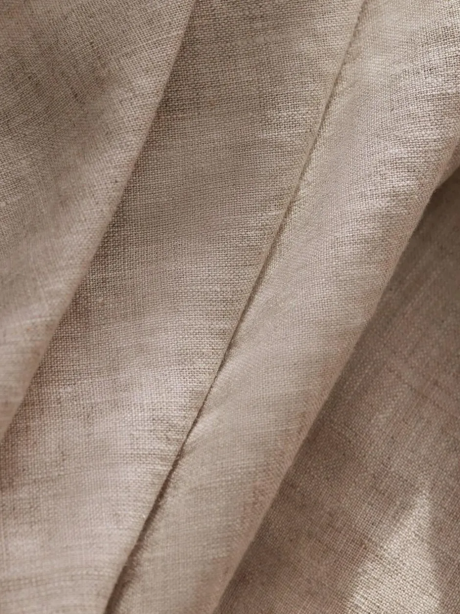 Next Natural N. Premium Collection 100% Linen Pencil Pleat Lined Curtains Outlet