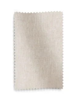 Next Natural N. Premium Collection 100% Linen Wave Header Lined Curtains
