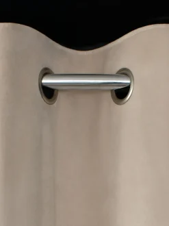 Next Natural Oatmeal Matte Velvet Blackout/Thermal Curtains Outlet