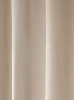 Next Natural Oatmeal Matte Velvet Blackout/Thermal Curtains Outlet