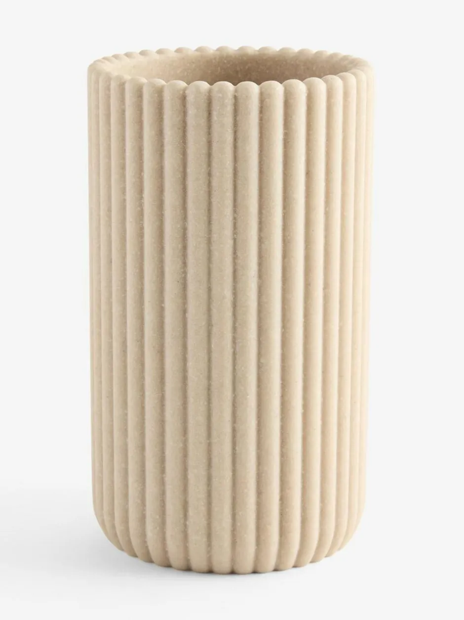 Next Natural Rib Vase Outlet