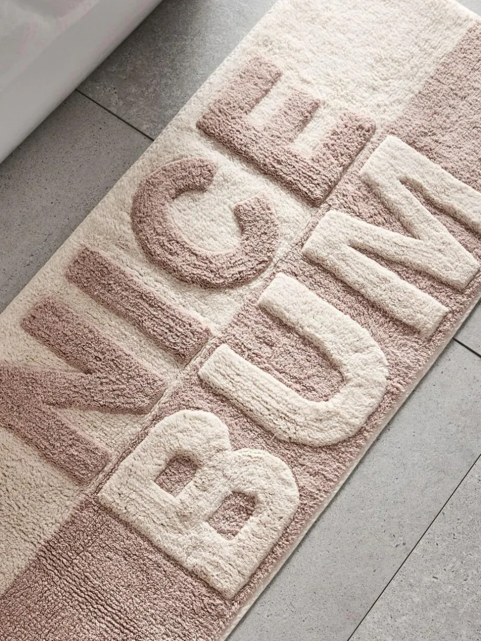 Next Natural Slogan Nice Bum 100% Cotton Runner Bath Mat Sale