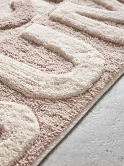 Next Natural Slogan Nice Bum 100% Cotton Runner Bath Mat Sale