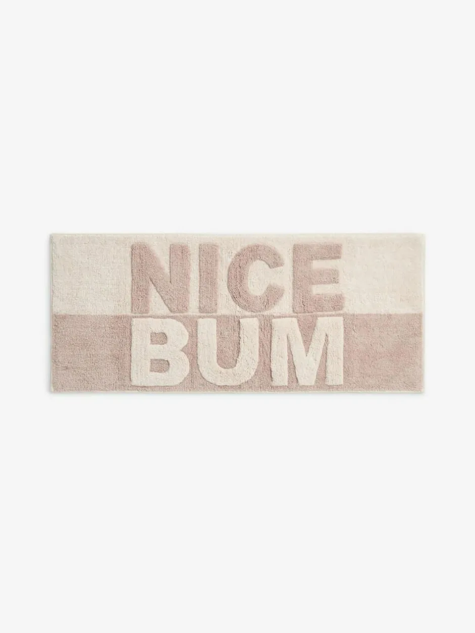 Next Natural Slogan Nice Bum 100% Cotton Runner Bath Mat Sale
