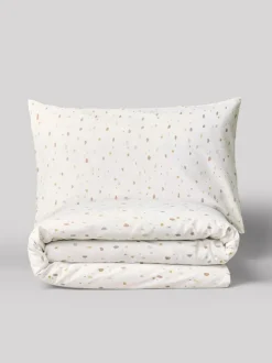 Next Natural Terrazzo Print Duvet Cover and Pillowcase Set Hot