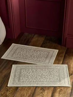 Next Natural Washable Leopard Print Doormat Hot