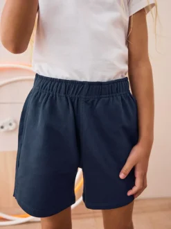 Next 100% Cotton Drawstring Sports Shorts (3-16yrs) Navy