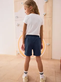 Next 100% Cotton Drawstring Sports Shorts (3-16yrs) Navy