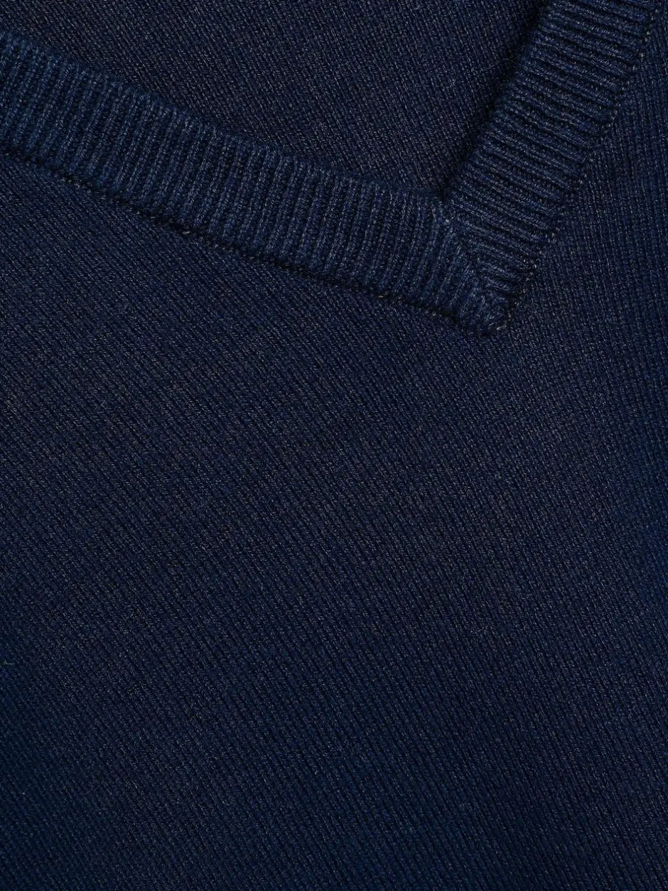 Next 2 Pack Knitted V-Neck Jumper (3-16yrs) Navy Online