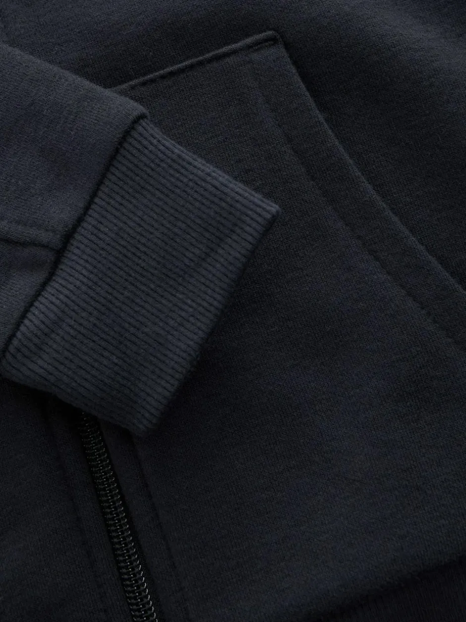 Next Navy Blue 1 Pack Plain Zip Through Hoodie (3-16yrs) New