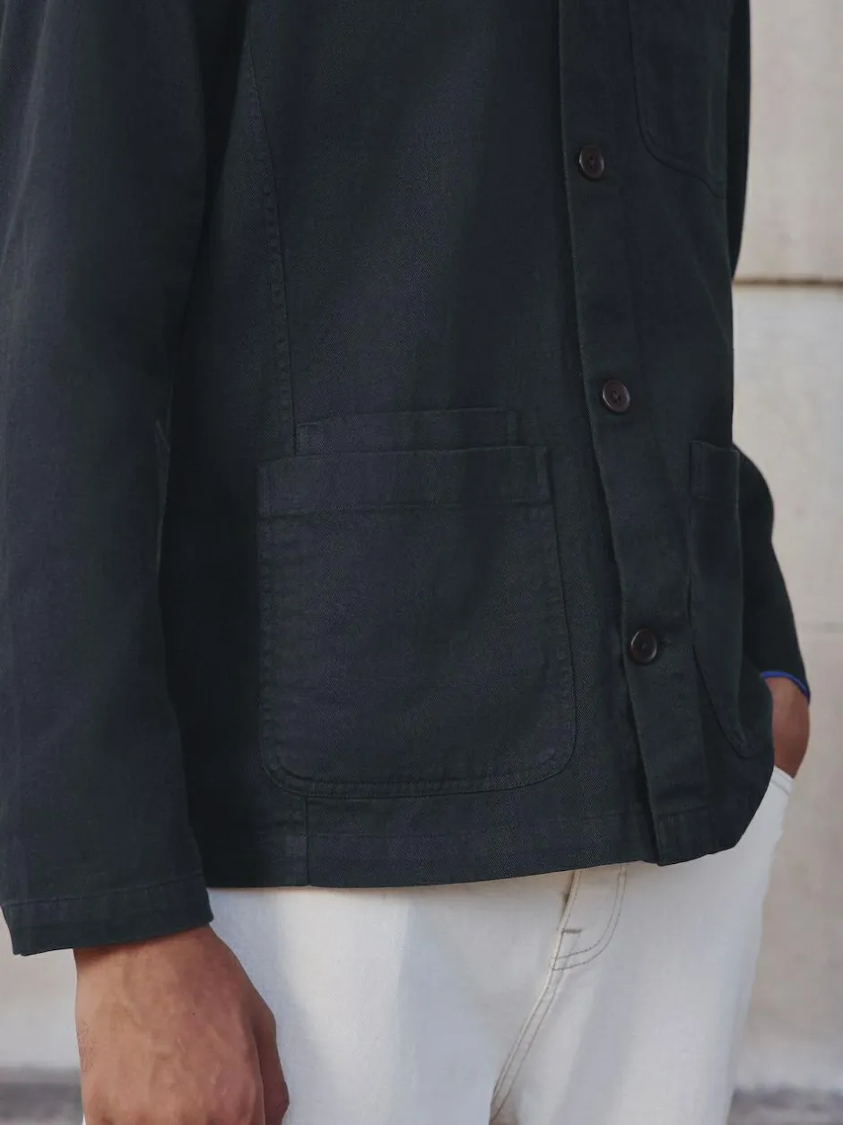 Next Chore Twill Shacket Overshirt Navy Blue Discount