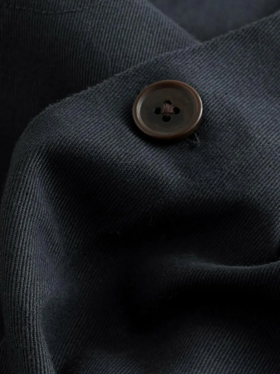 Next Chore Twill Shacket Overshirt Navy Blue Discount