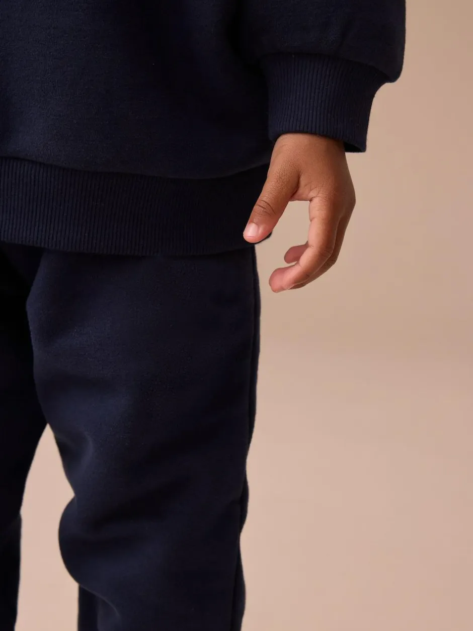 Next Single Printed Crew Neck Sweat Top & Joggers Set (3mths-7yrs) Navy Blue Digger Outlet