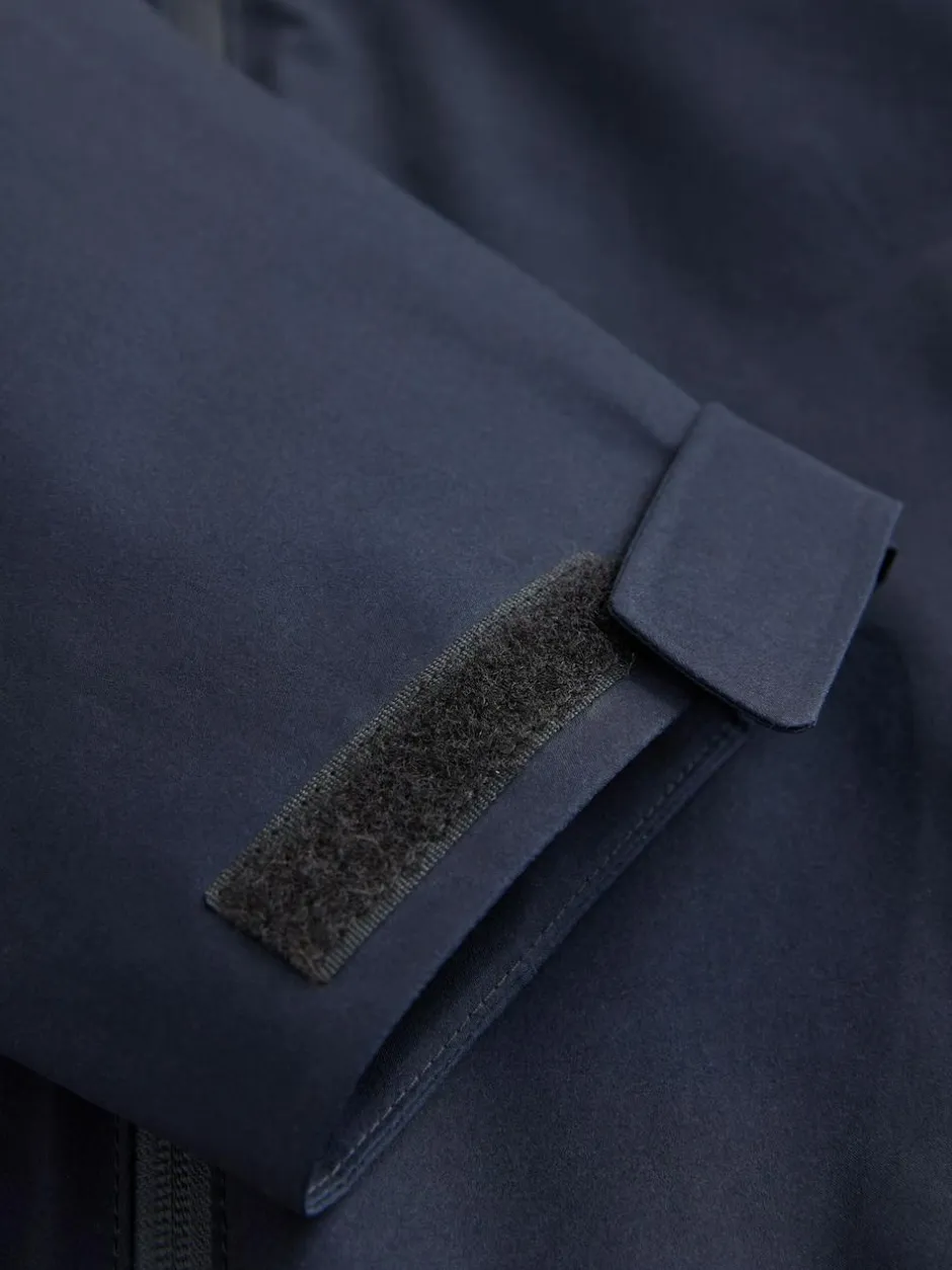 Next DryTech Waterproof Hooded Jacket Navy Blue Clearance