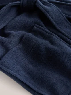 Next Navy Blue Fleece Dressing Gown Clearance