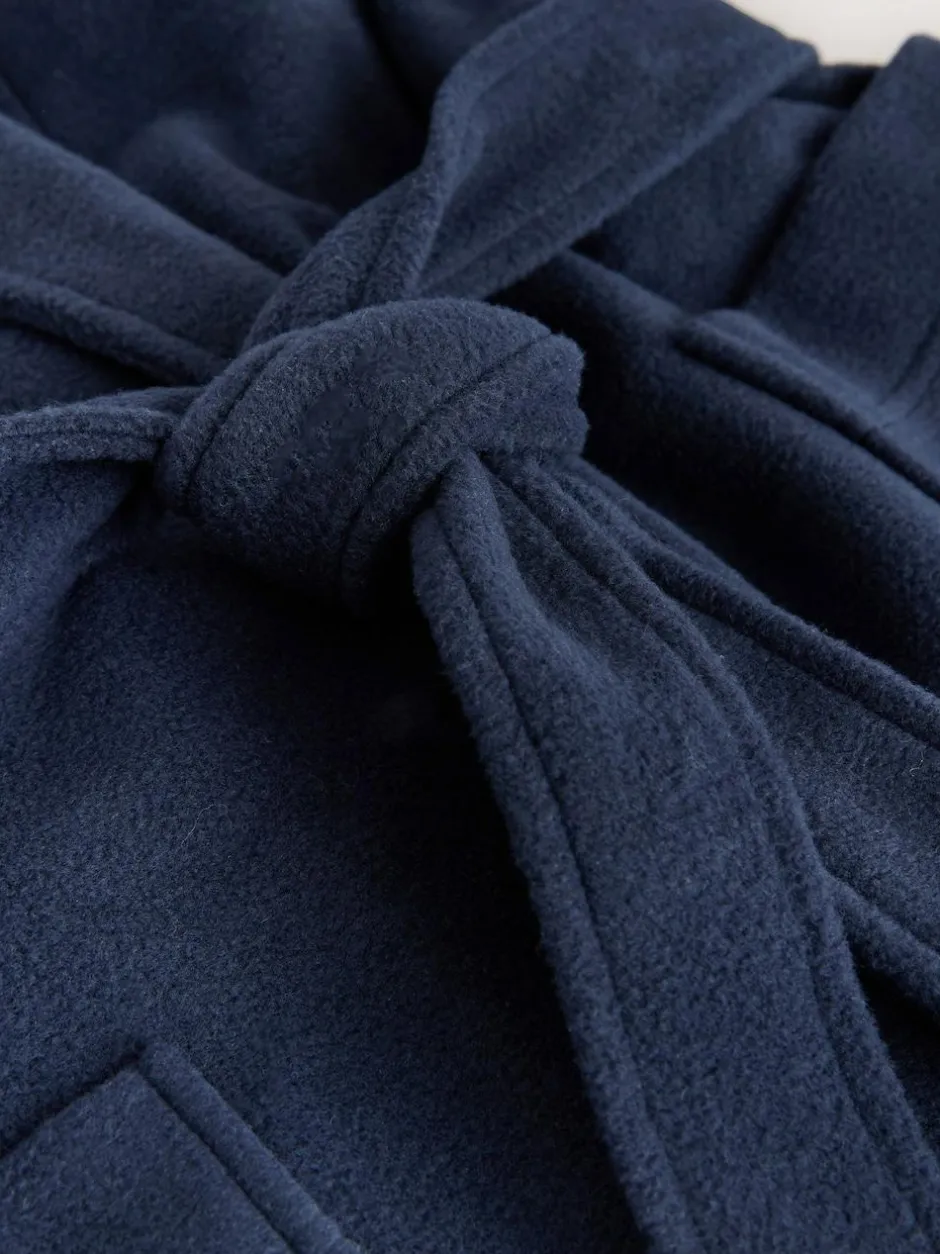Next Navy Blue Fleece Dressing Gown Clearance