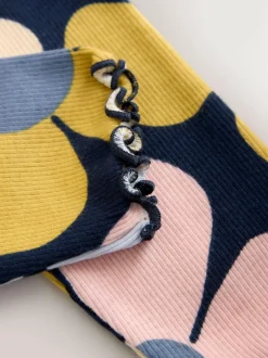 Next Sweatshirt and Leggings Set (3mths-7yrs) Navy Blue Flower New