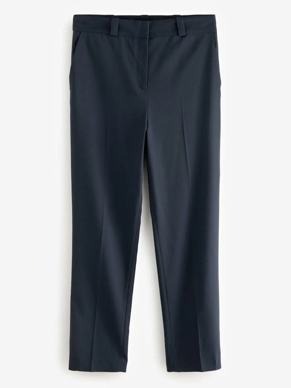 Next Navy Blue Heavy Duty Tailored Slim Fit Trousers Outlet
